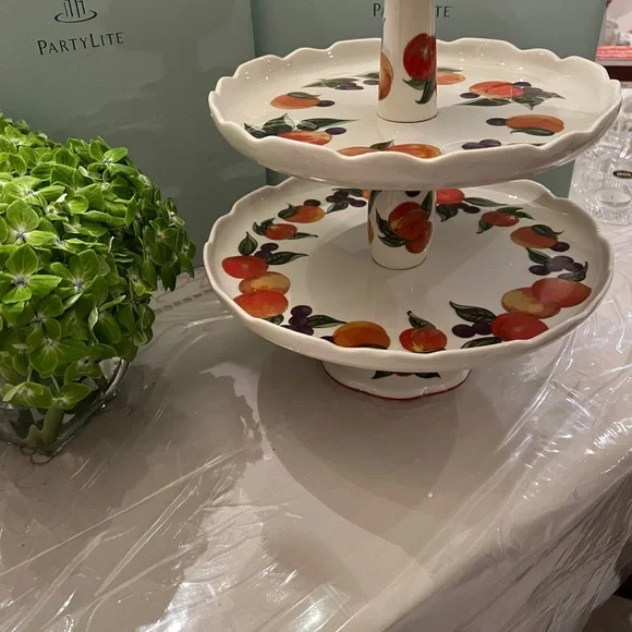 PartyLite Harvest Tiered Taper, Pillar, Votive Tealights Candle Holder - NIB - Picture 3 of 8